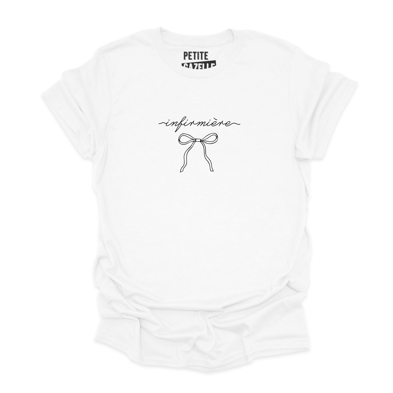 T-SHIRT COL ROND | Infirmière Ruban