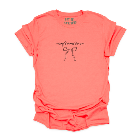 T-SHIRT COL ROND | Infirmière Ruban
