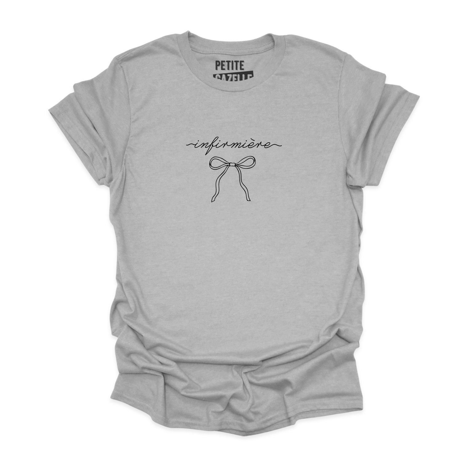 T-SHIRT COL ROND | Infirmière Ruban