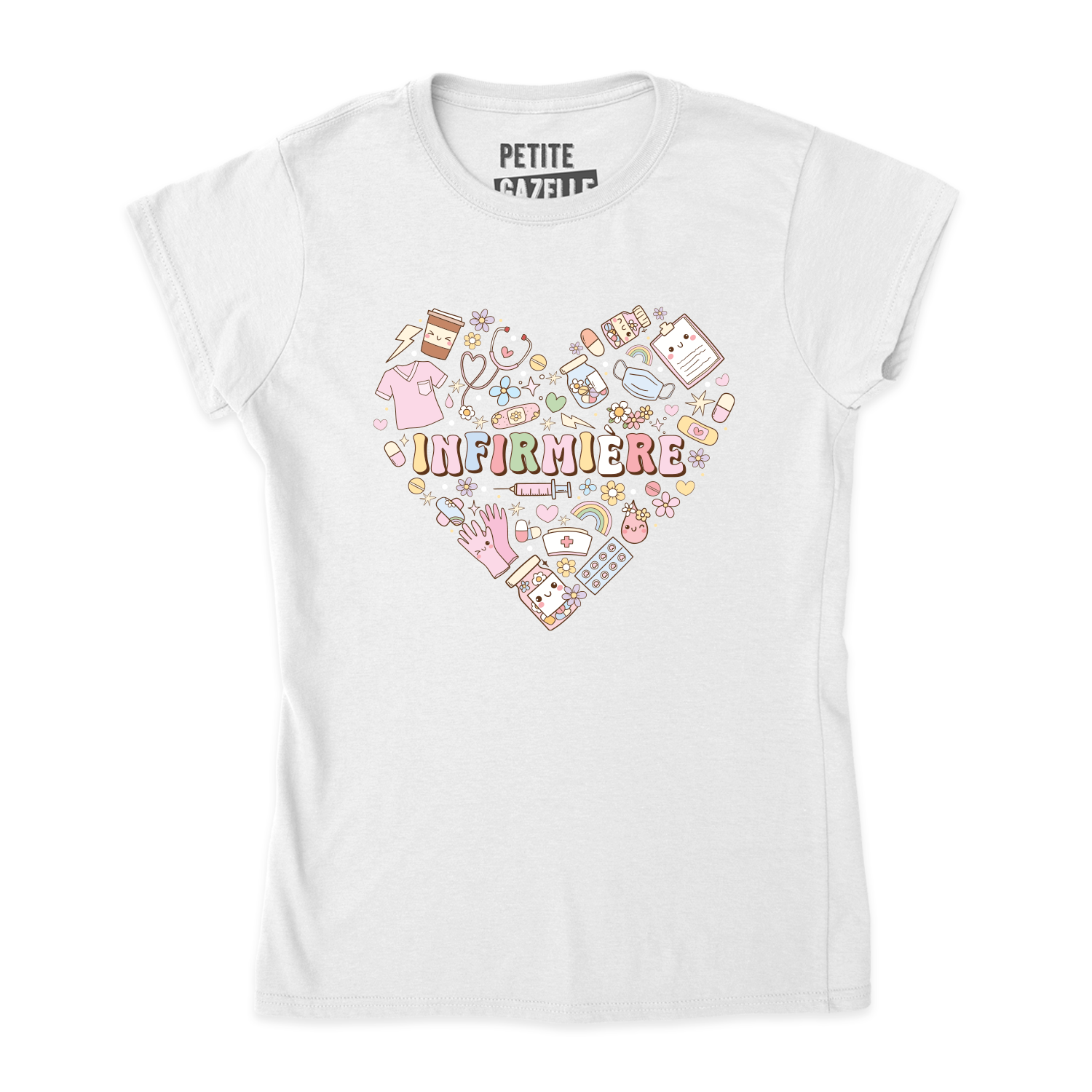 TSHIRT AJUSTÉ | Infirmière Coeur