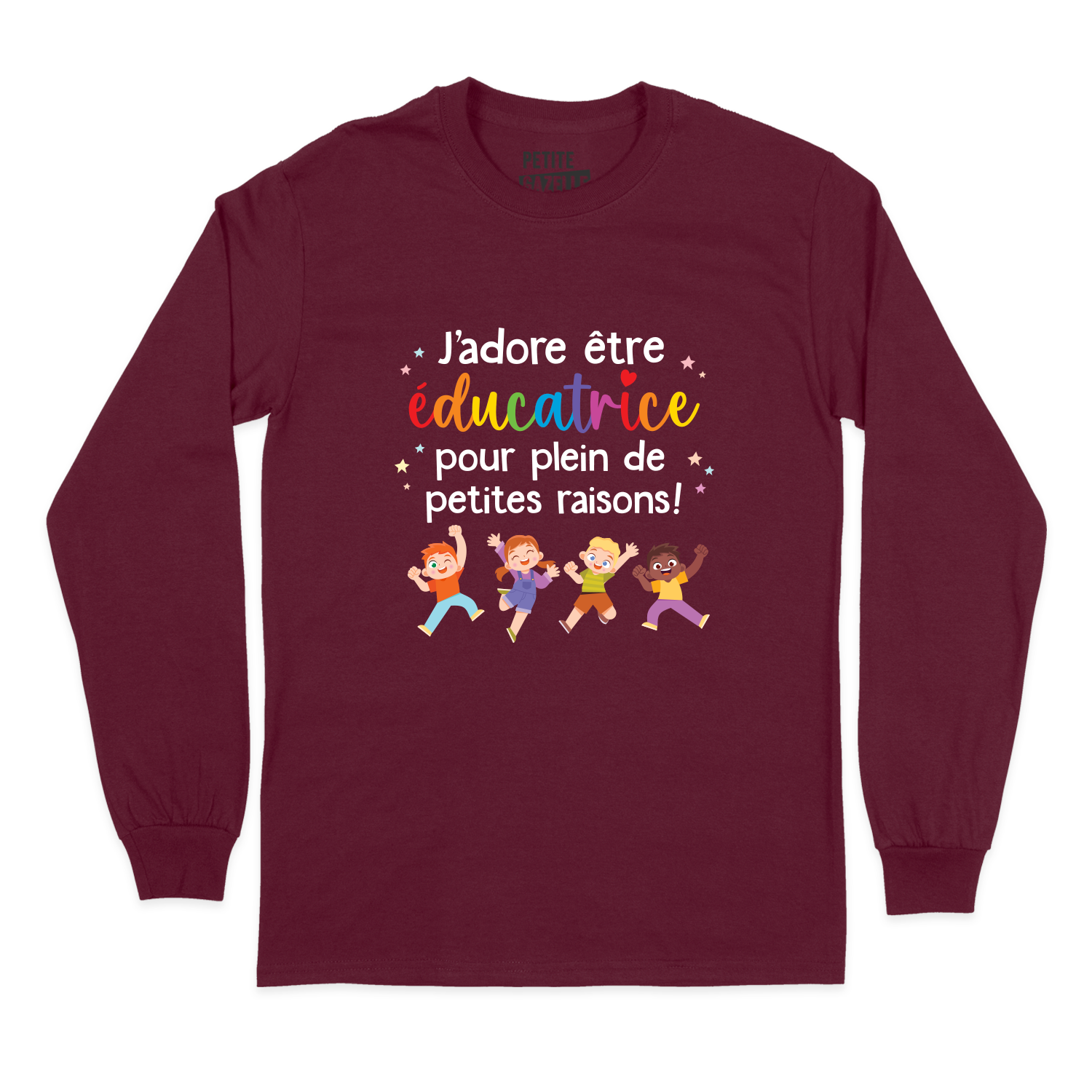 T-SHIRT À MANCHES LONGUES | J'adore être éducatrice