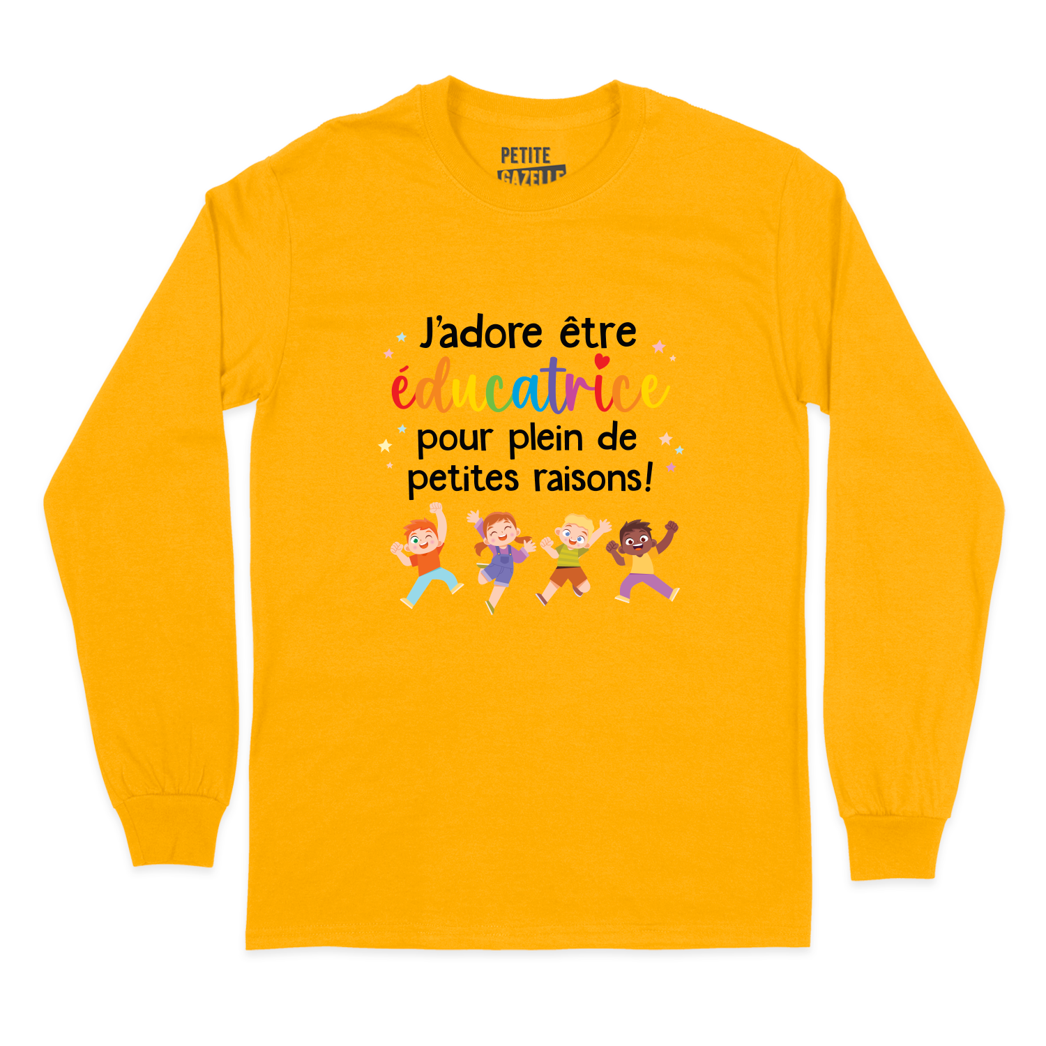 T-SHIRT À MANCHES LONGUES | J'adore être éducatrice