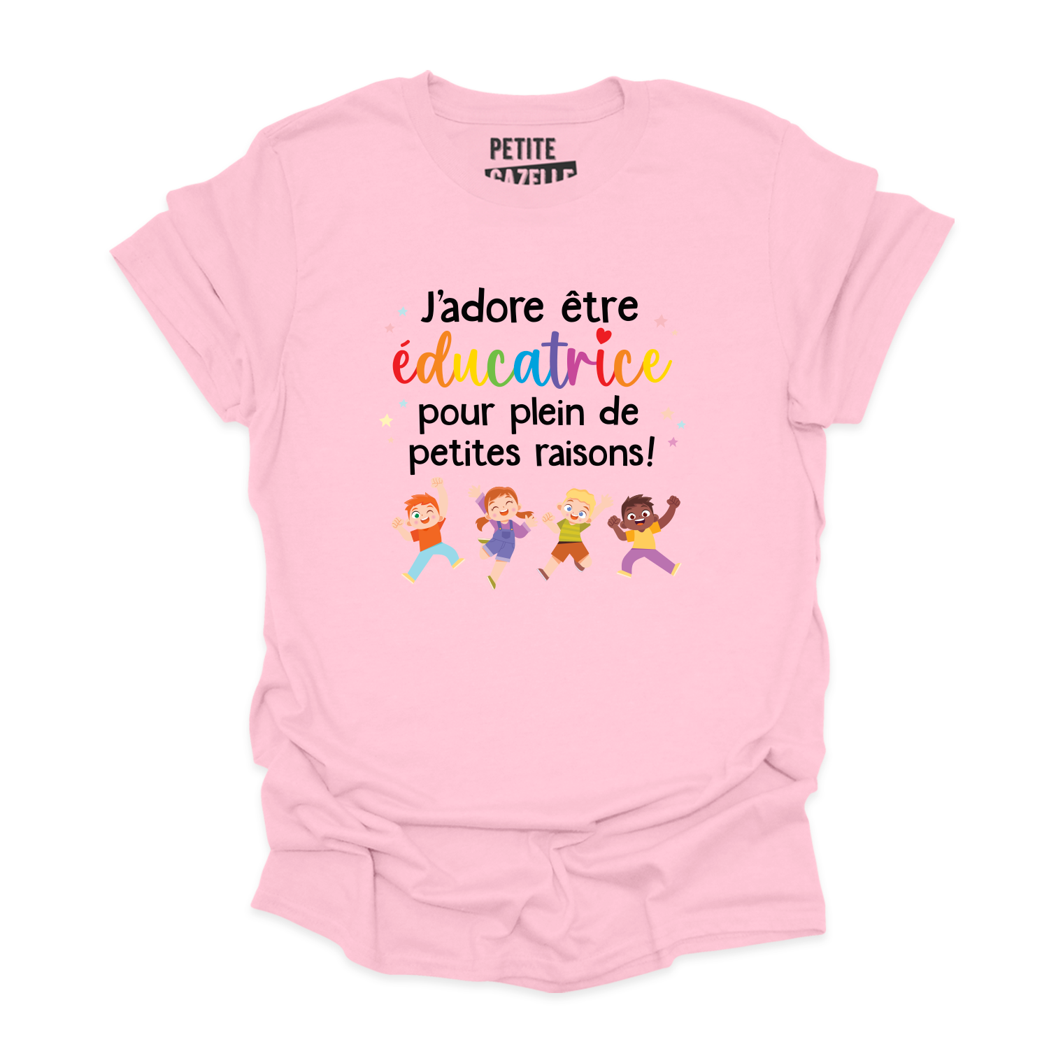 T-SHIRT COL ROND | J'adore être éducatrice