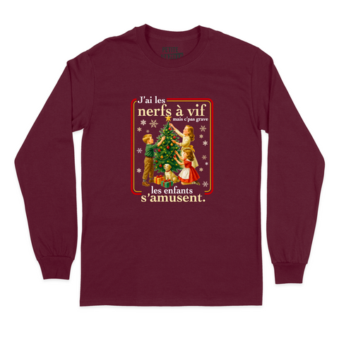 T-SHIRT À MANCHES LONGUES | J'ai les nerfs à vif