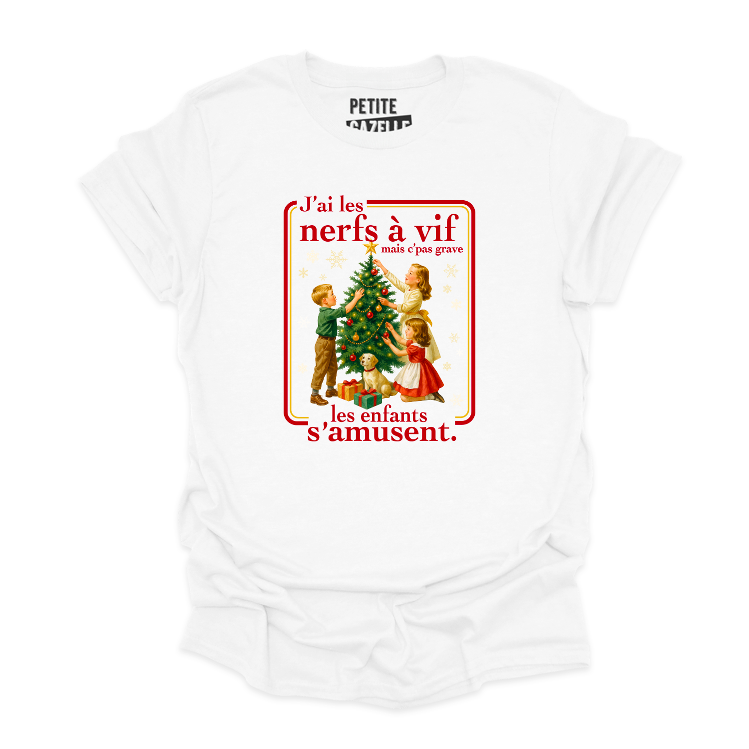 T-SHIRT COL ROND | J'ai les nerfs à vif