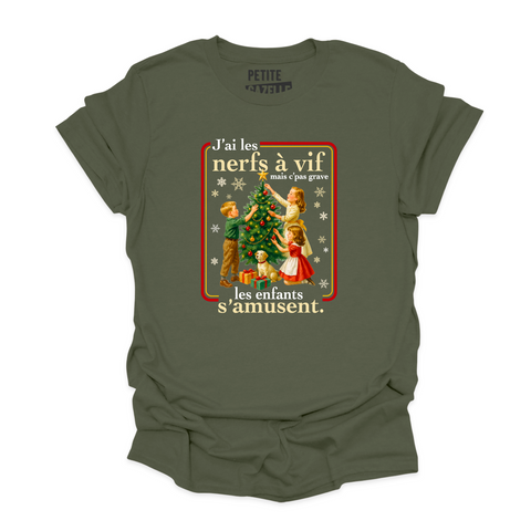 T-SHIRT COL ROND | J'ai les nerfs à vif