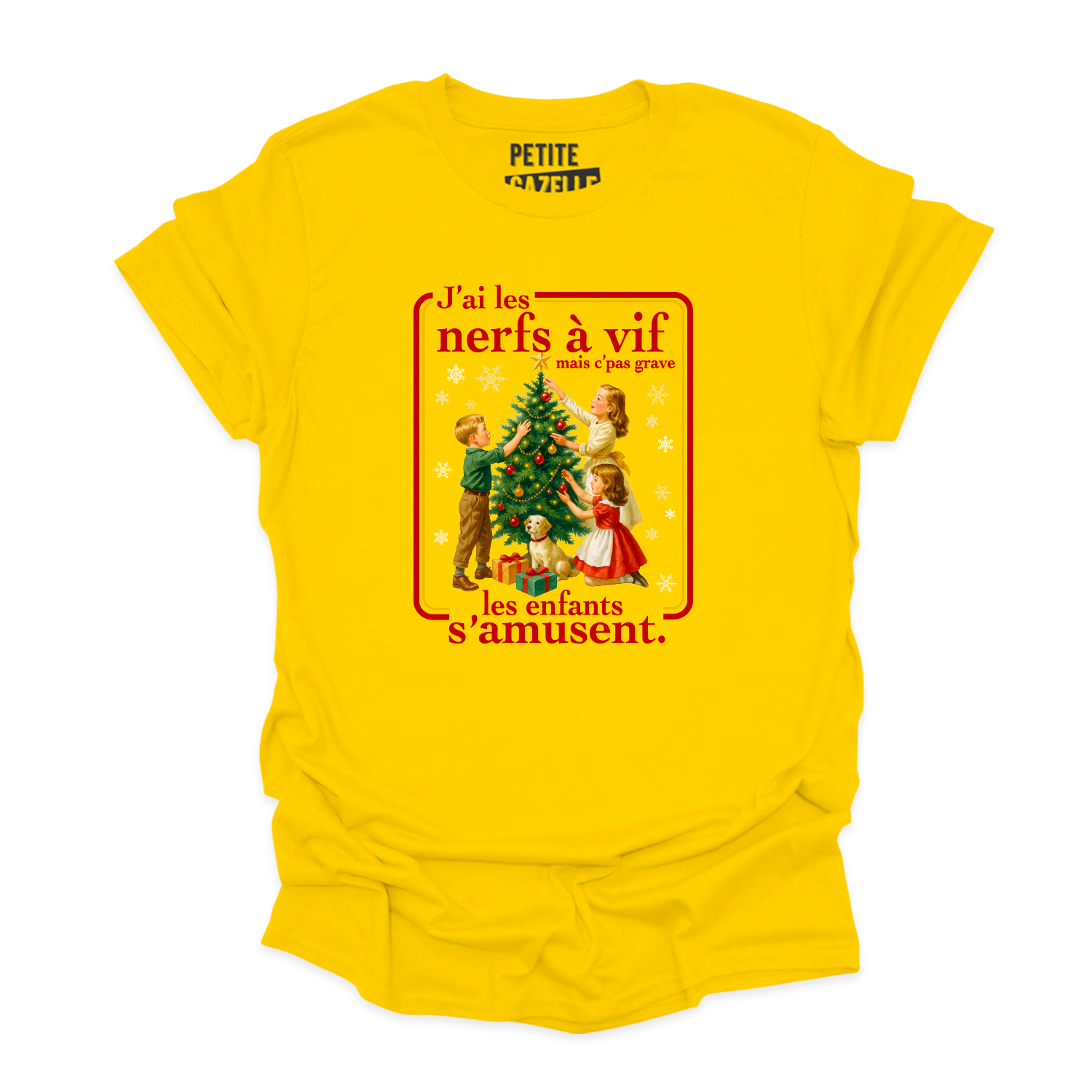 T-SHIRT COL ROND | J'ai les nerfs à vif