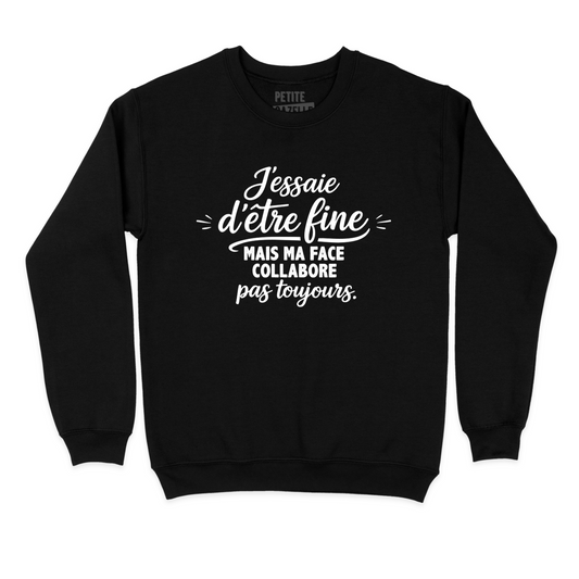 COTON OUATÉ | J'essaie d'être fine mais ma face collabore pas toujours.