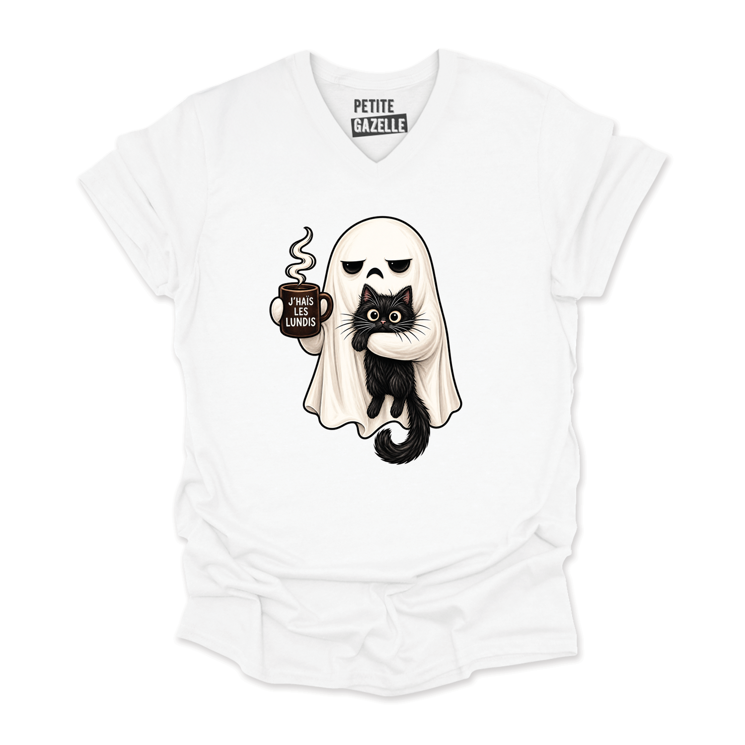TSHIRT COL en V | J'haïs les lundis