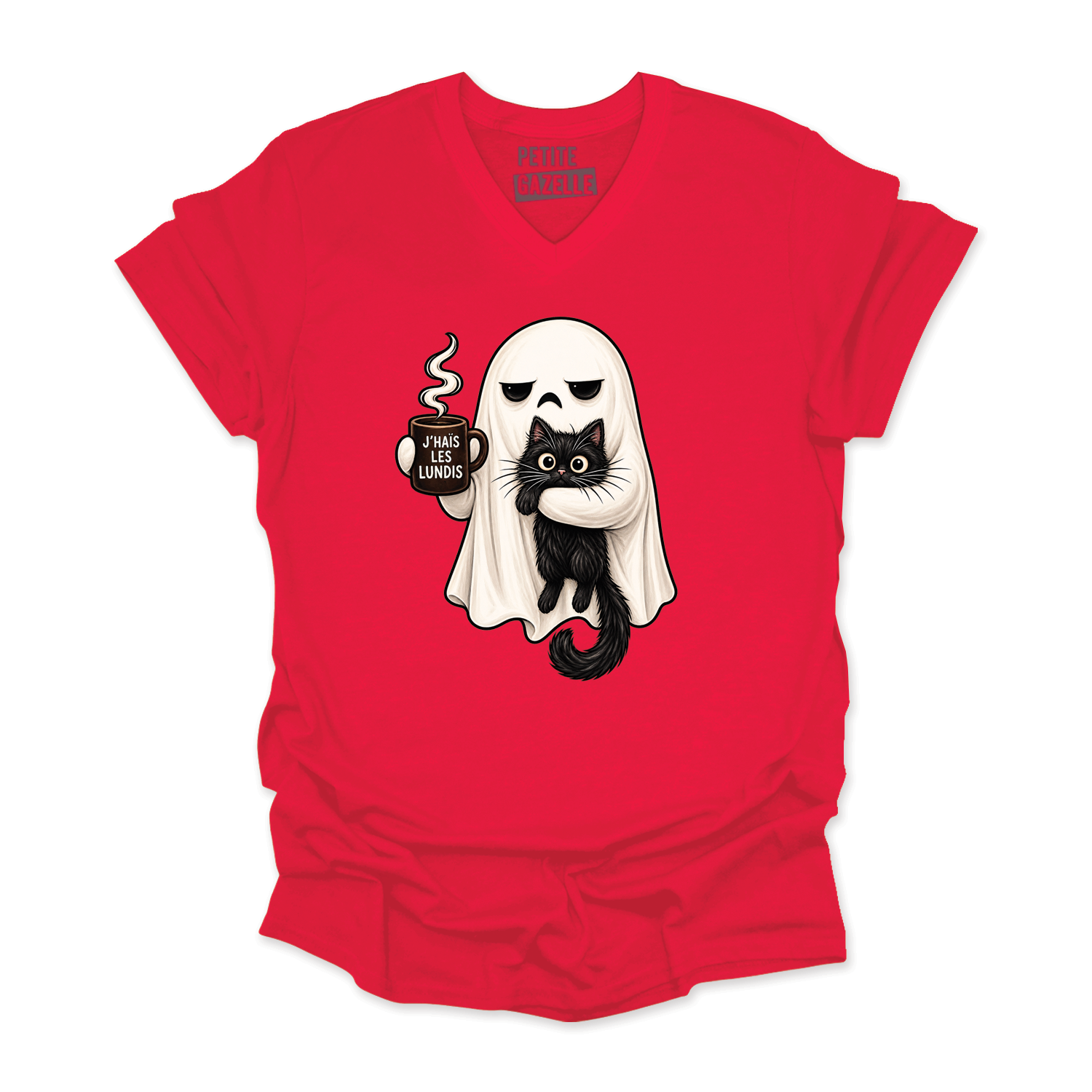 TSHIRT COL en V | J'haïs les lundis