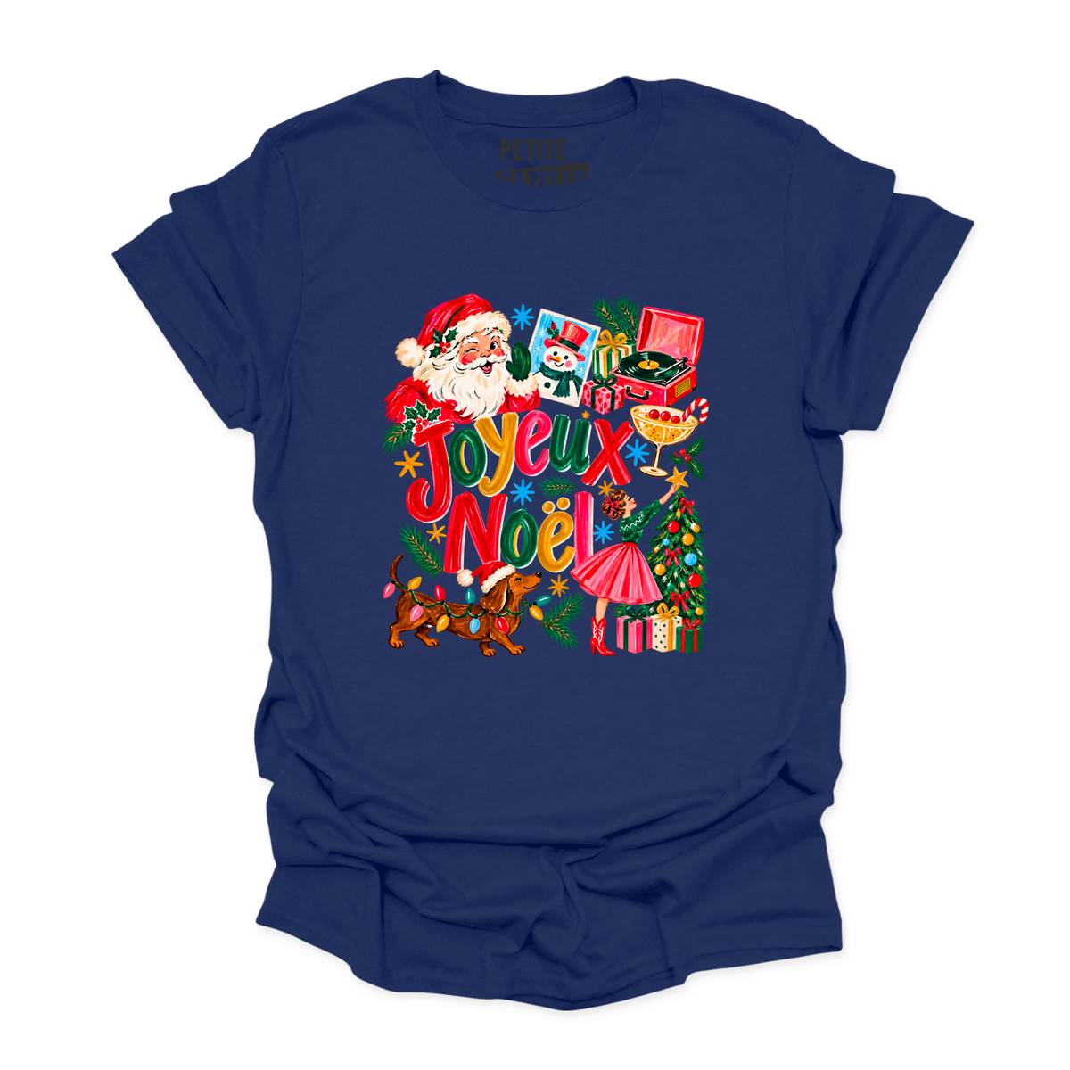 T-SHIRT COL ROND | Joyeux Noël Vintage