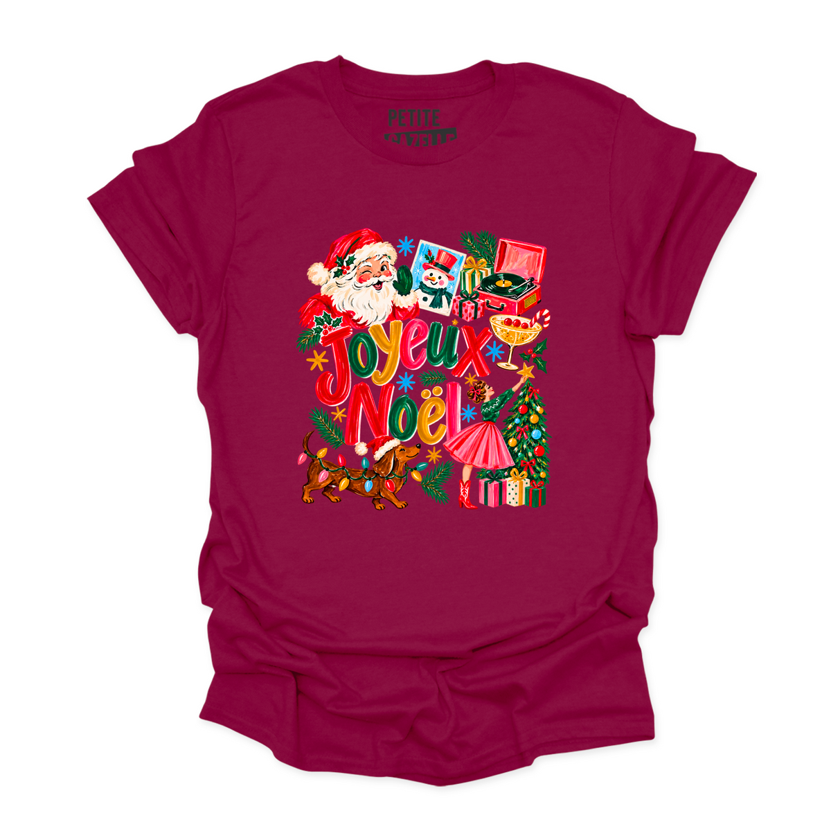 T-SHIRT COL ROND | Joyeux Noël Vintage