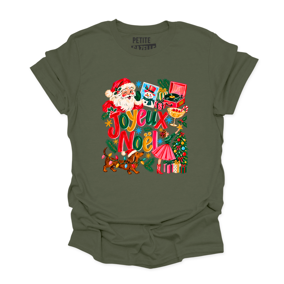 T-SHIRT COL ROND | Joyeux Noël Vintage