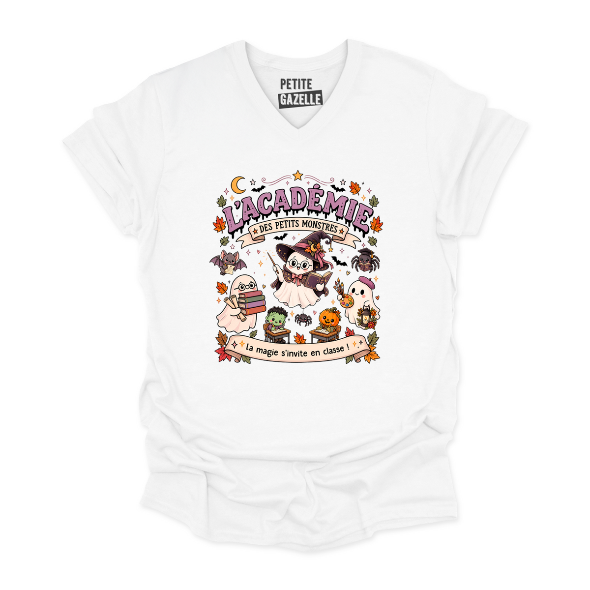 TSHIRT COL en V | L'académie des petits monstres