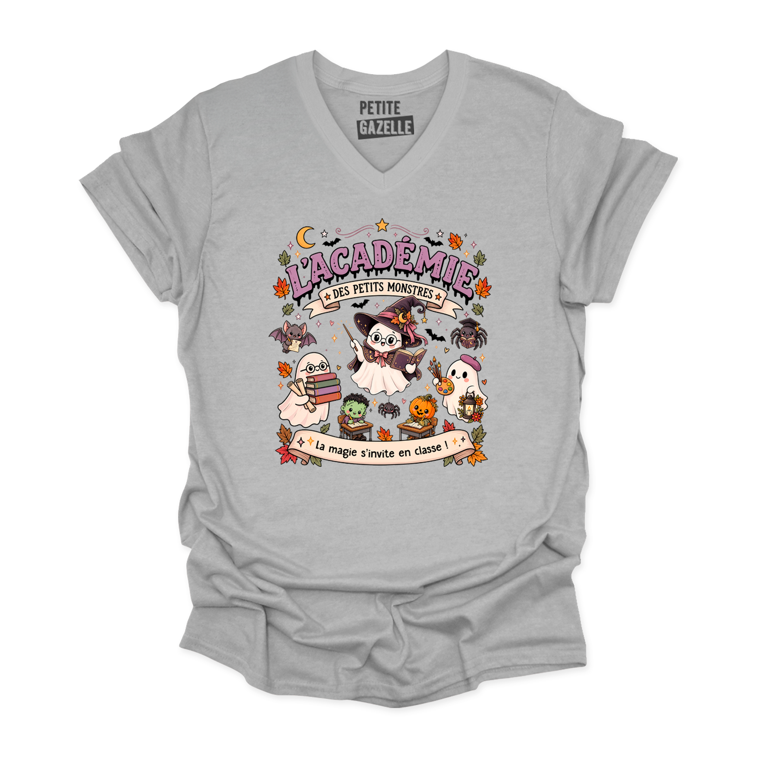 TSHIRT COL en V | L'académie des petits monstres