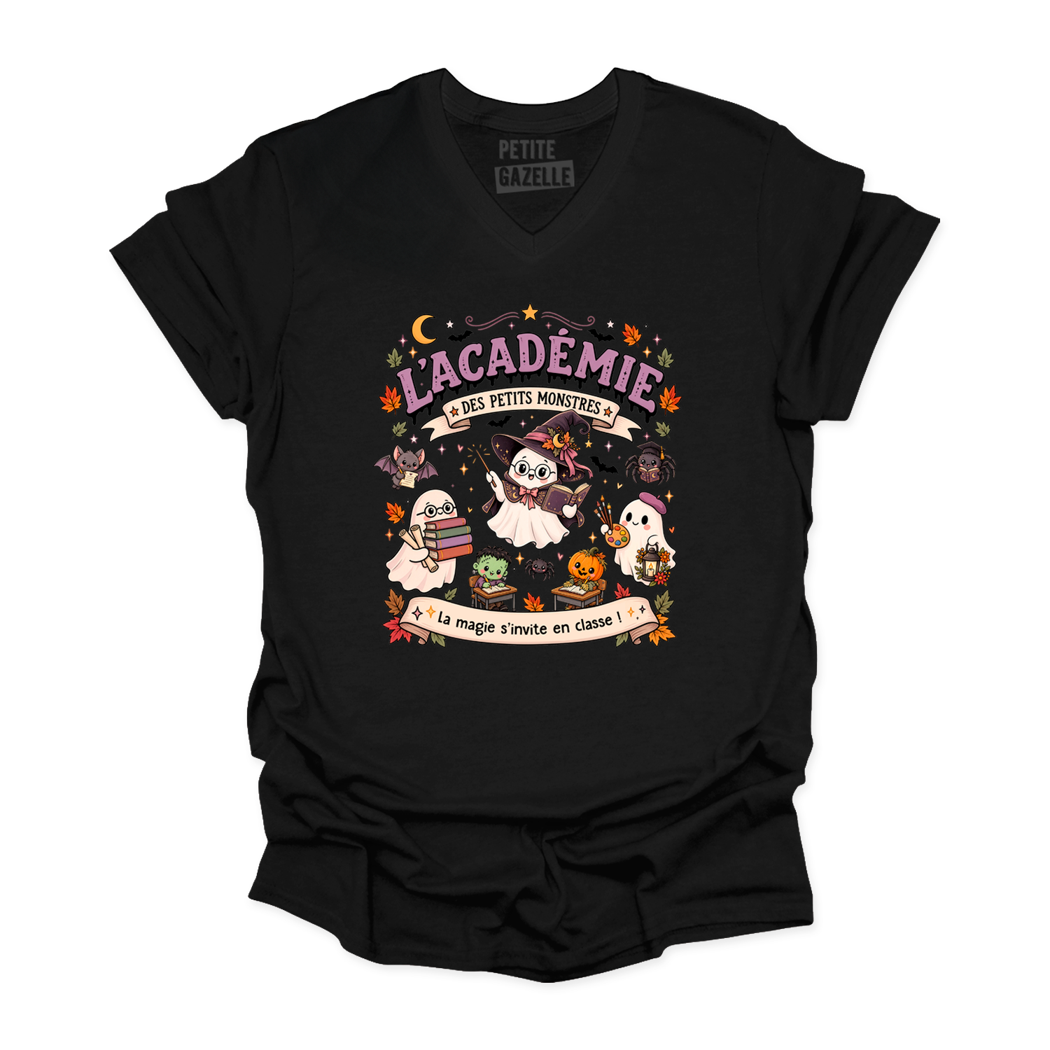 TSHIRT COL en V | L'académie des petits monstres