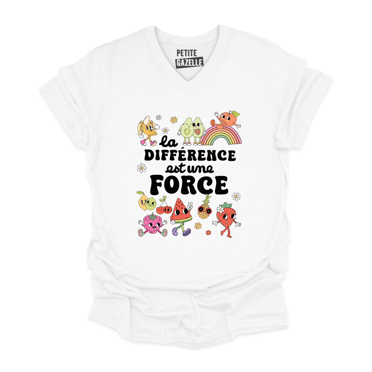 TSHIRT COL en V | La différence est une force