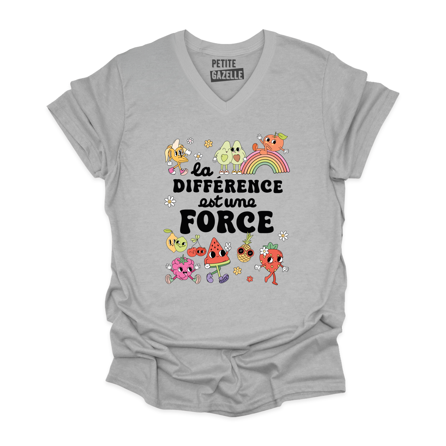 TSHIRT COL en V | La différence est une force