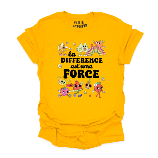 T-SHIRT COL ROND | La différence est une force