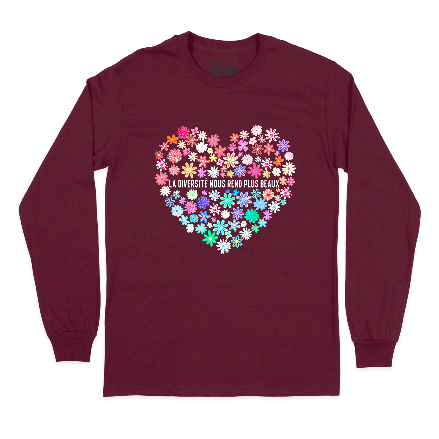 T-SHIRT À MANCHES LONGUES | La diversité nous rend plus beaux