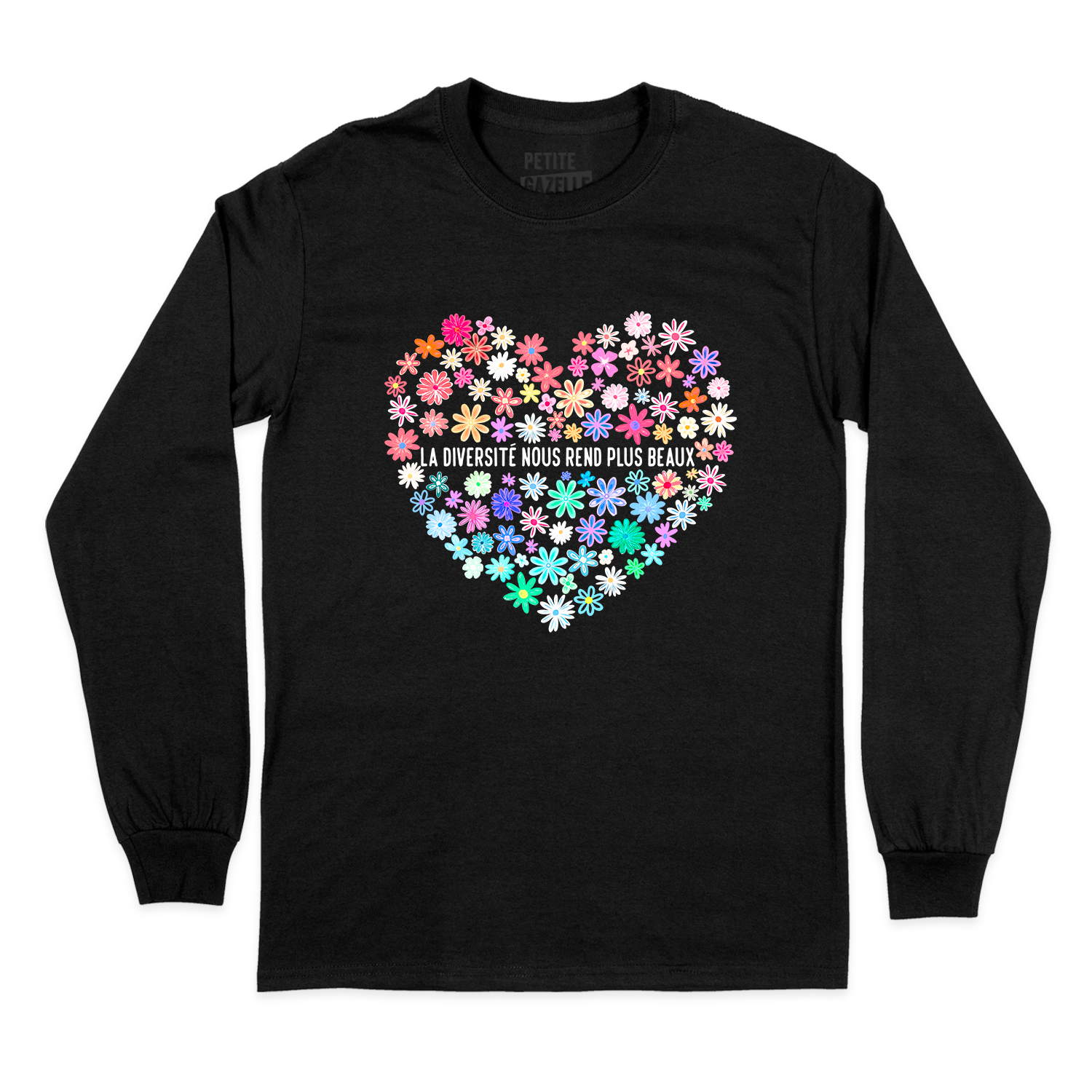 T-SHIRT À MANCHES LONGUES | La diversité nous rend plus beaux
