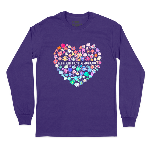 T-SHIRT À MANCHES LONGUES | La diversité nous rend plus beaux