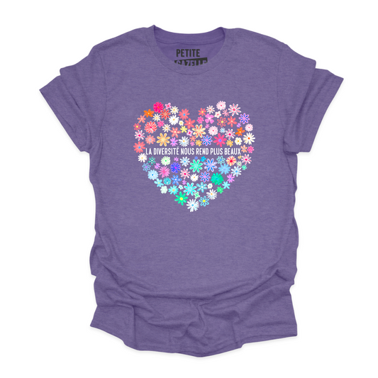 T-SHIRT COL ROND | La diversité nous rend plus beaux