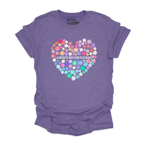 T-SHIRT COL ROND | La diversité nous rend plus beaux