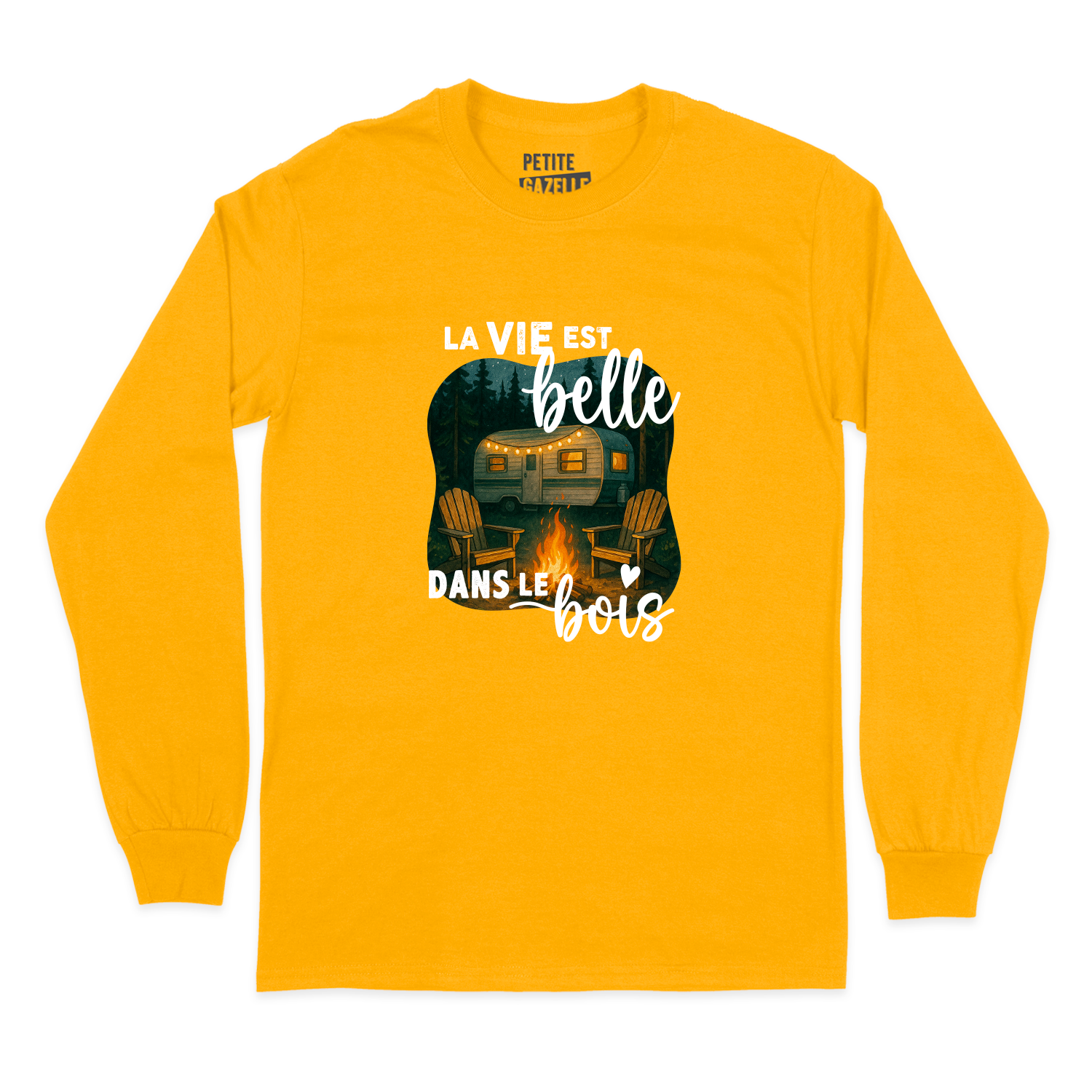 T-SHIRT À MANCHES LONGUES | La vie est belle dans le bois