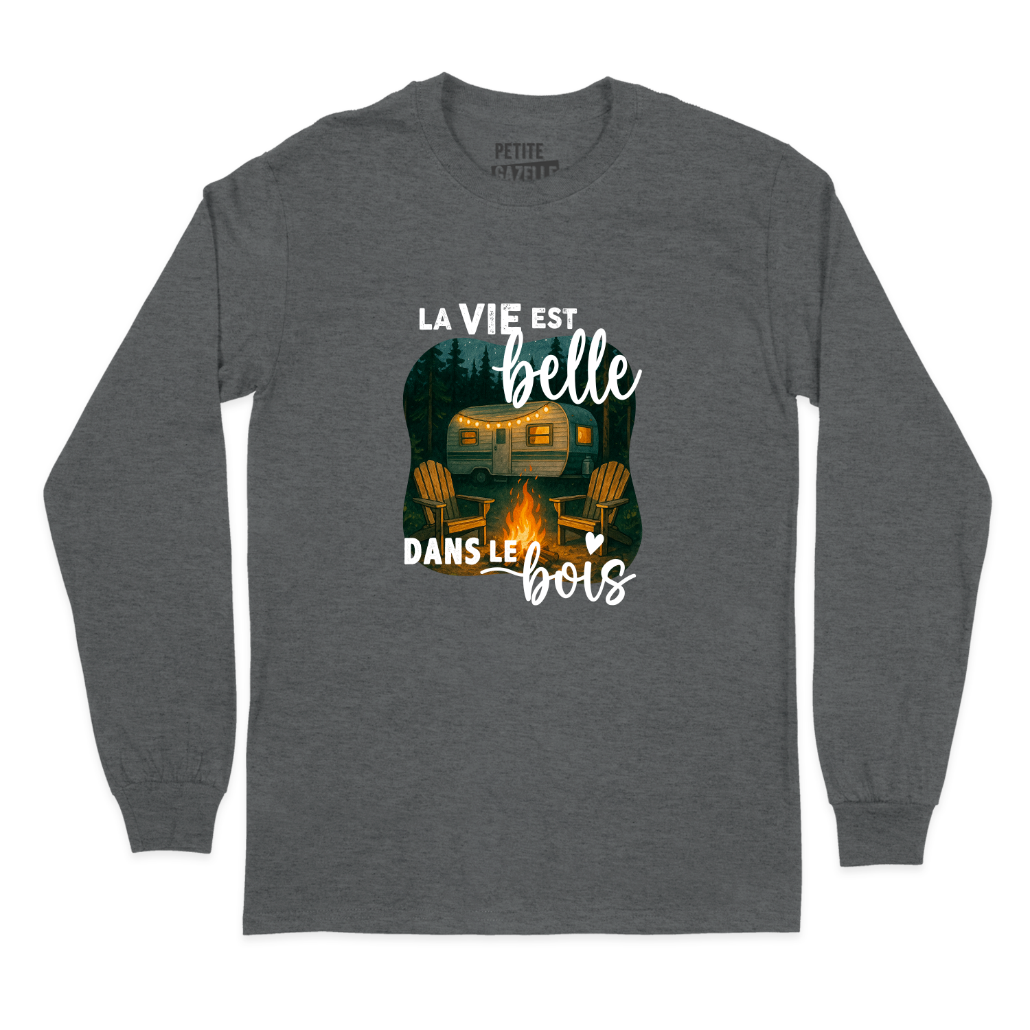 T-SHIRT À MANCHES LONGUES | La vie est belle dans le bois