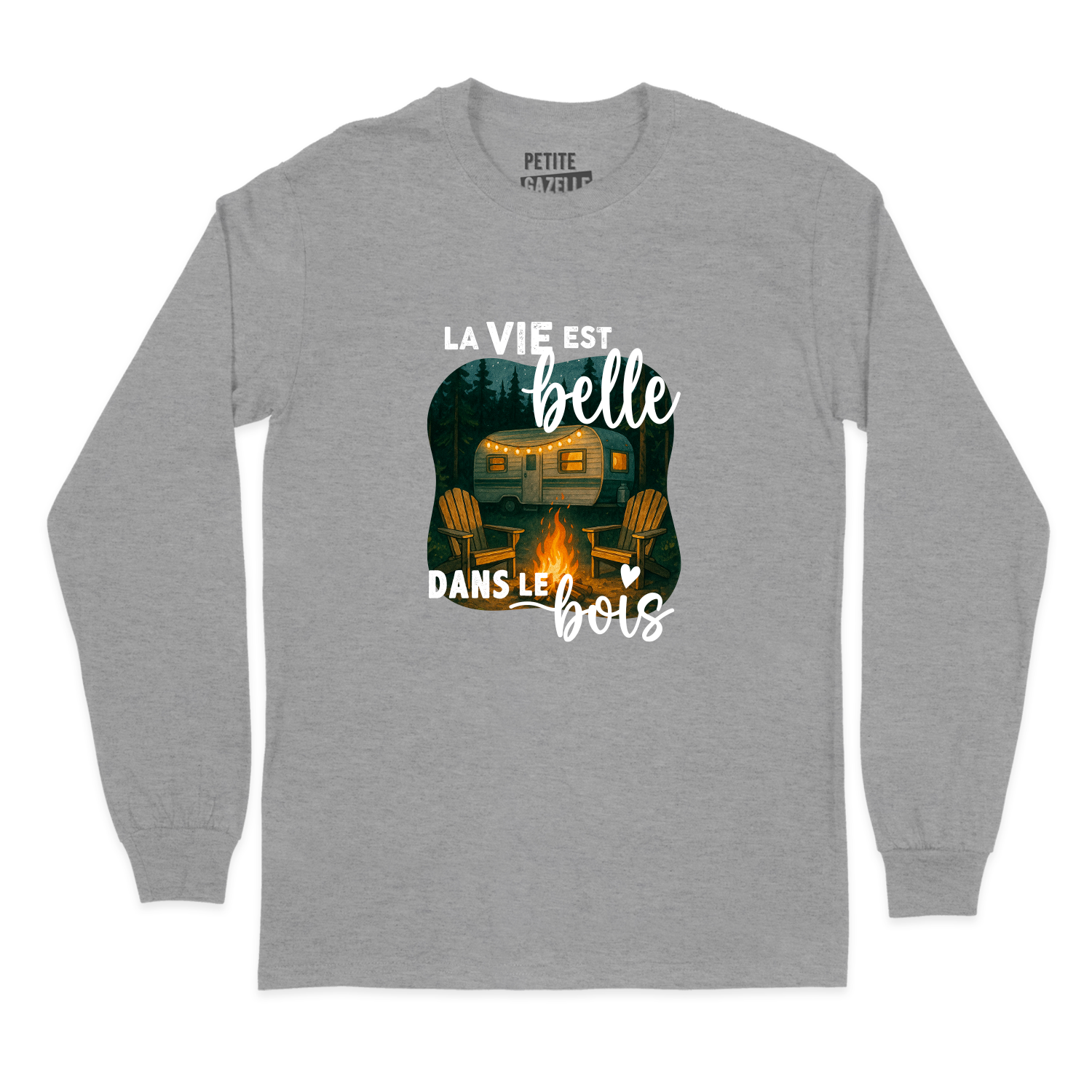 T-SHIRT À MANCHES LONGUES | La vie est belle dans le bois