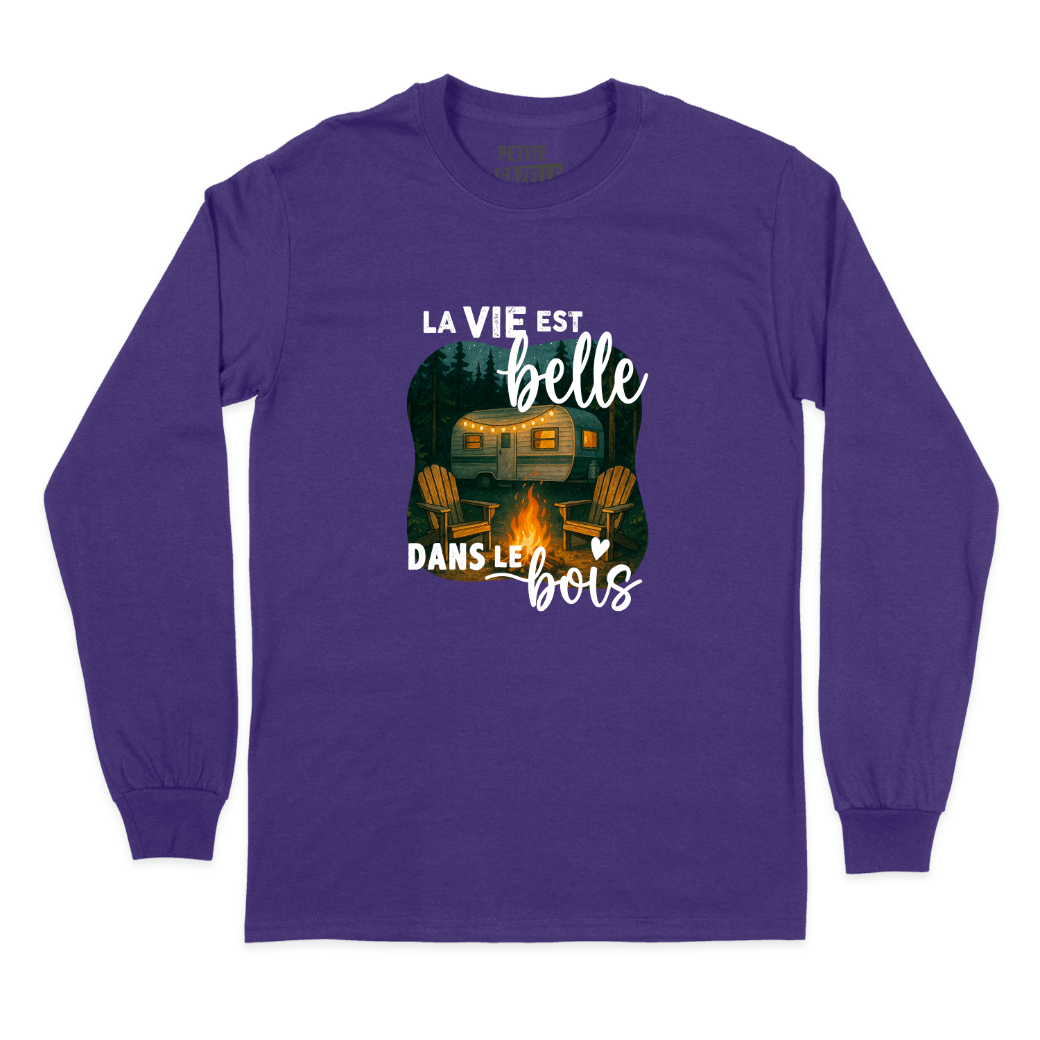T-SHIRT À MANCHES LONGUES | La vie est belle dans le bois
