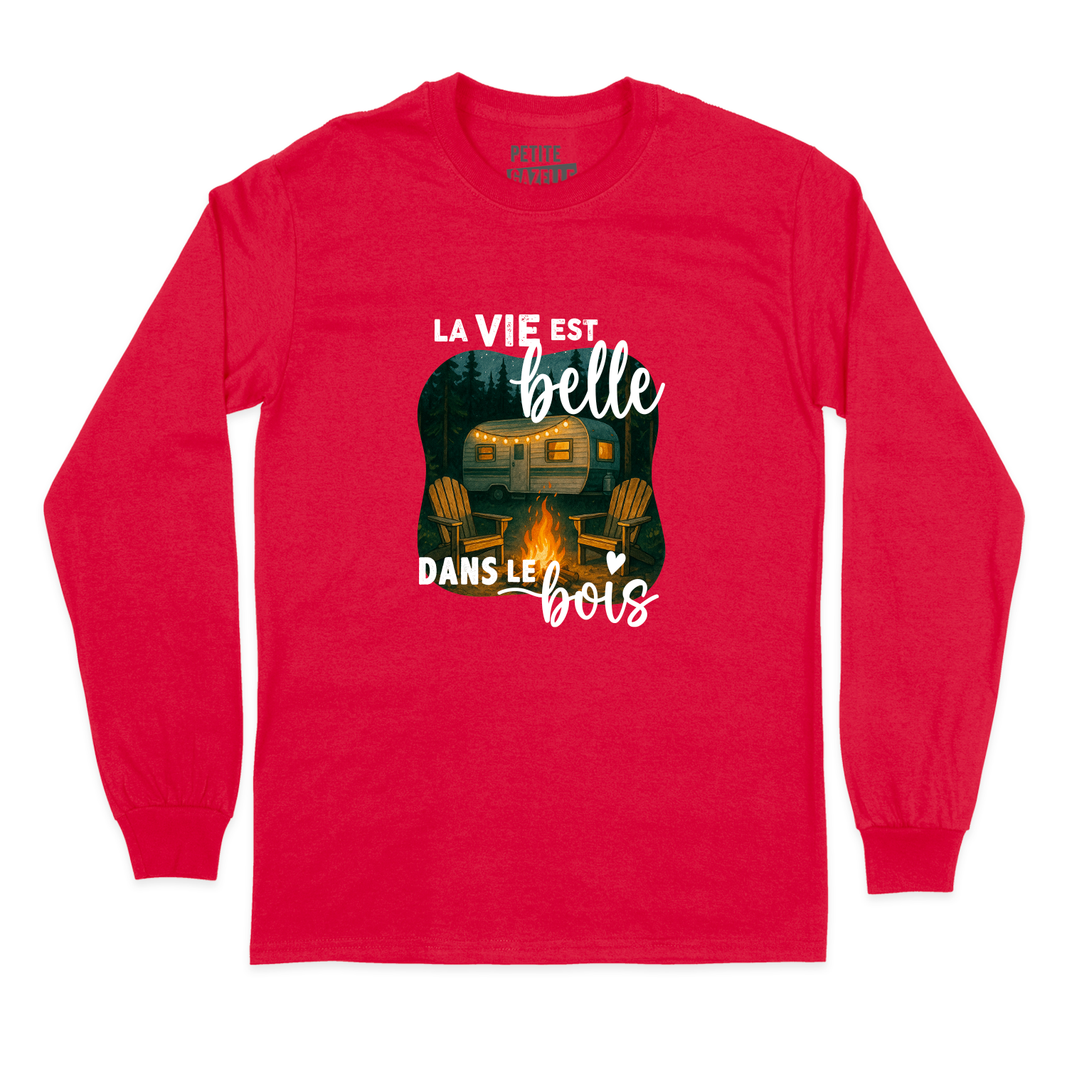 T-SHIRT À MANCHES LONGUES | La vie est belle dans le bois