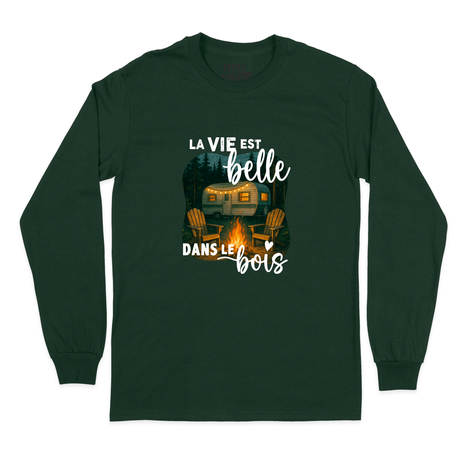 T-SHIRT À MANCHES LONGUES | La vie est belle dans le bois