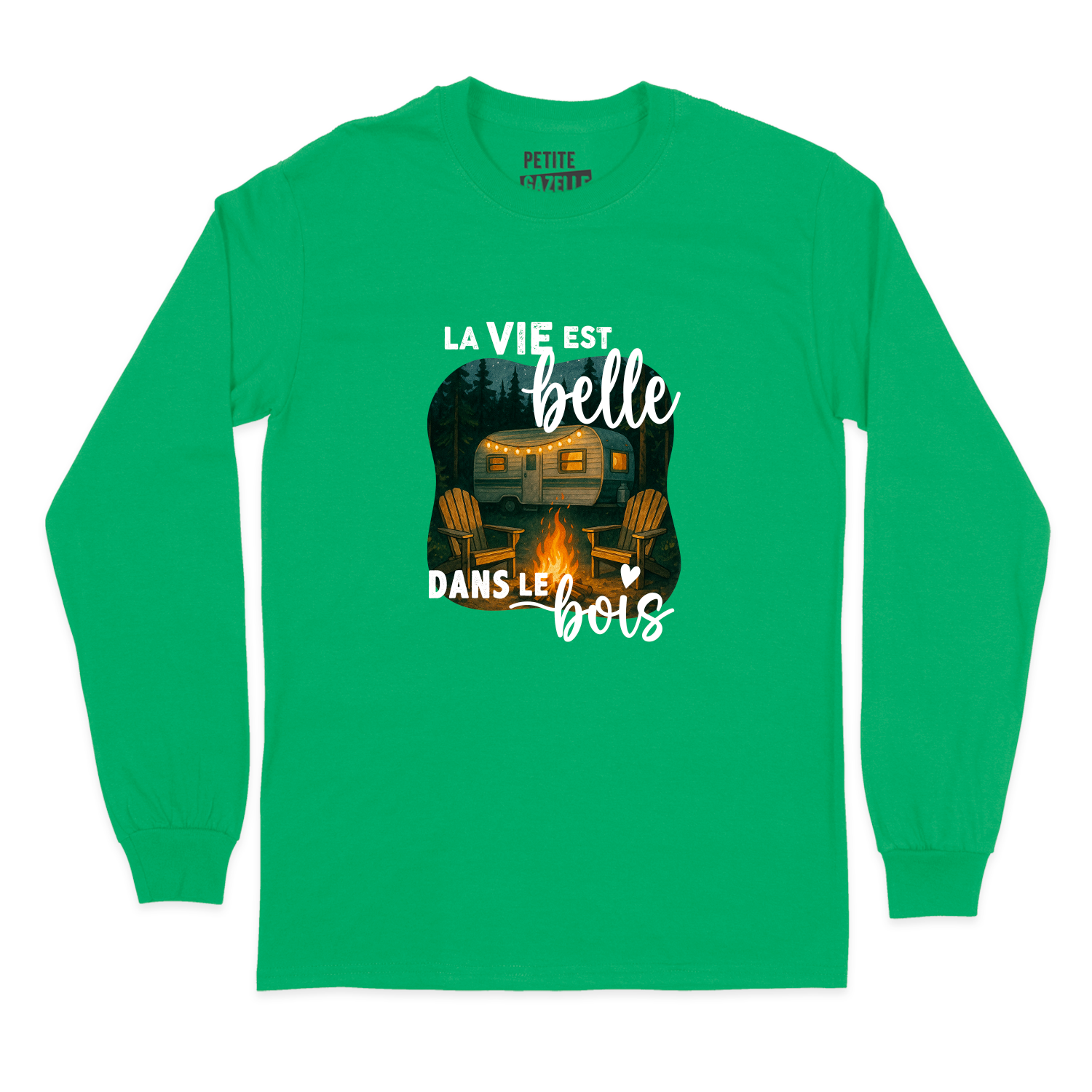 T-SHIRT À MANCHES LONGUES | La vie est belle dans le bois