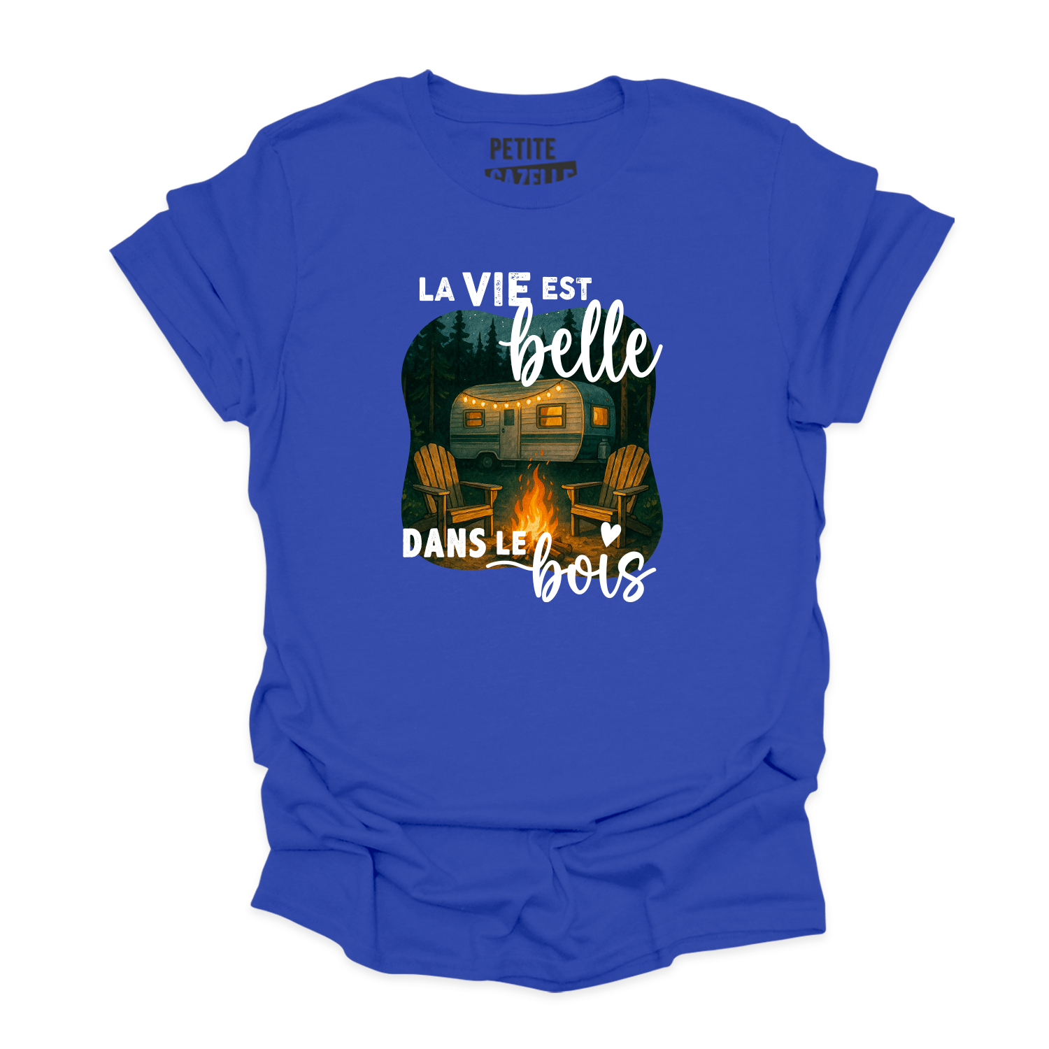 T-SHIRT COL ROND | La vie est belle dans le bois