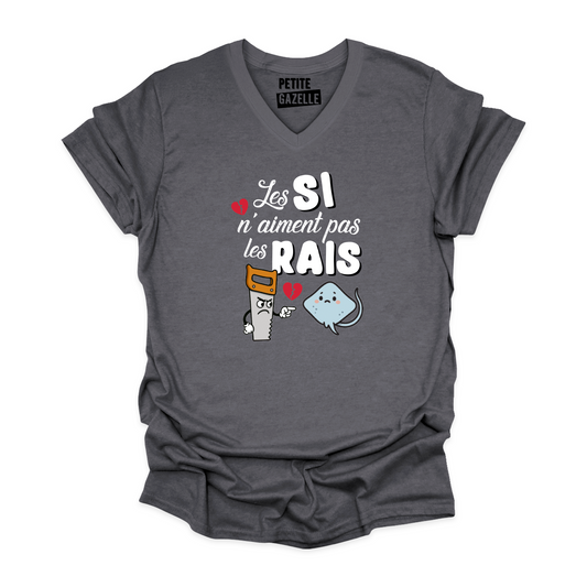 TSHIRT COL en V | Les SI n'aiment pas les RAIS