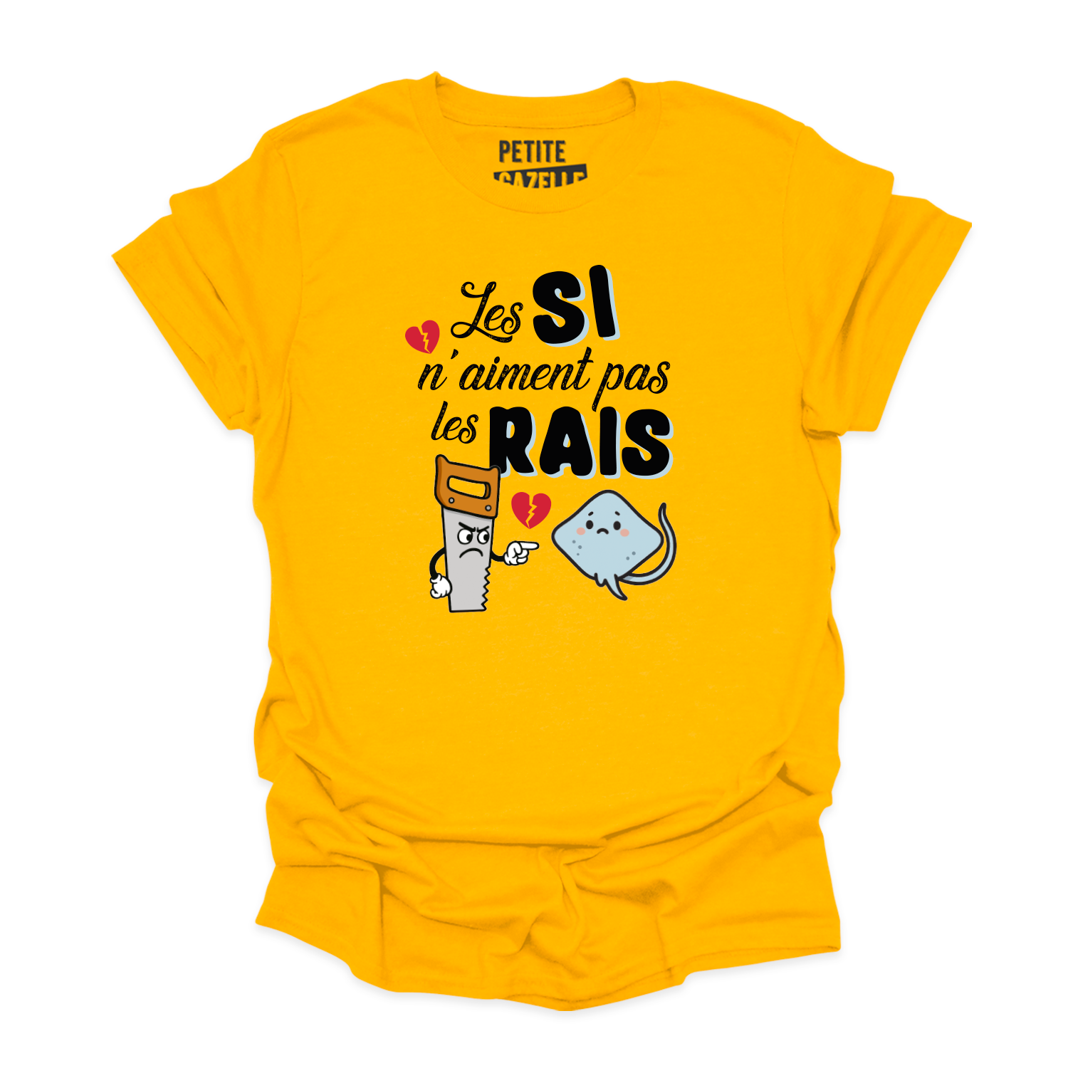 T-SHIRT COL ROND | Les SI n'aiment pas les RAIS