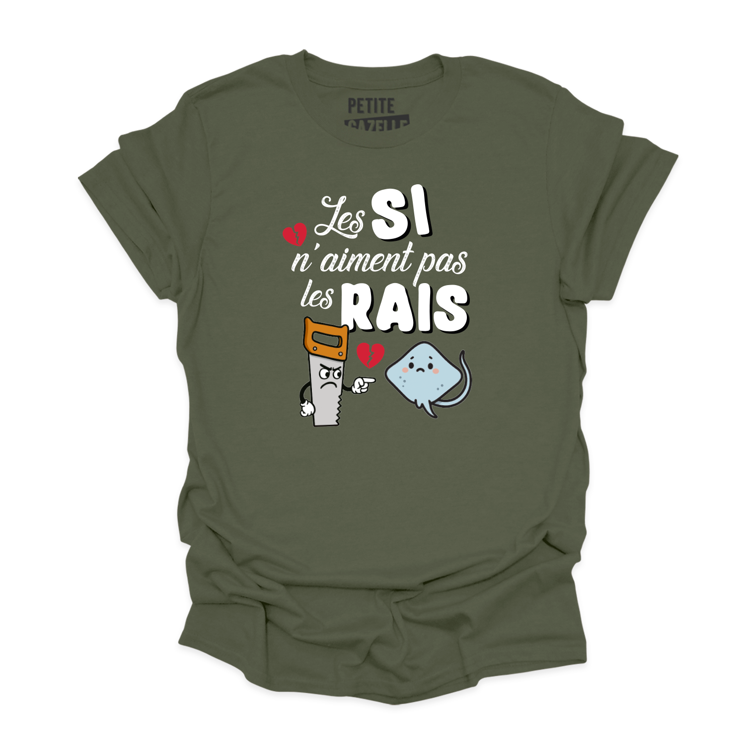 T-SHIRT COL ROND | Les SI n'aiment pas les RAIS