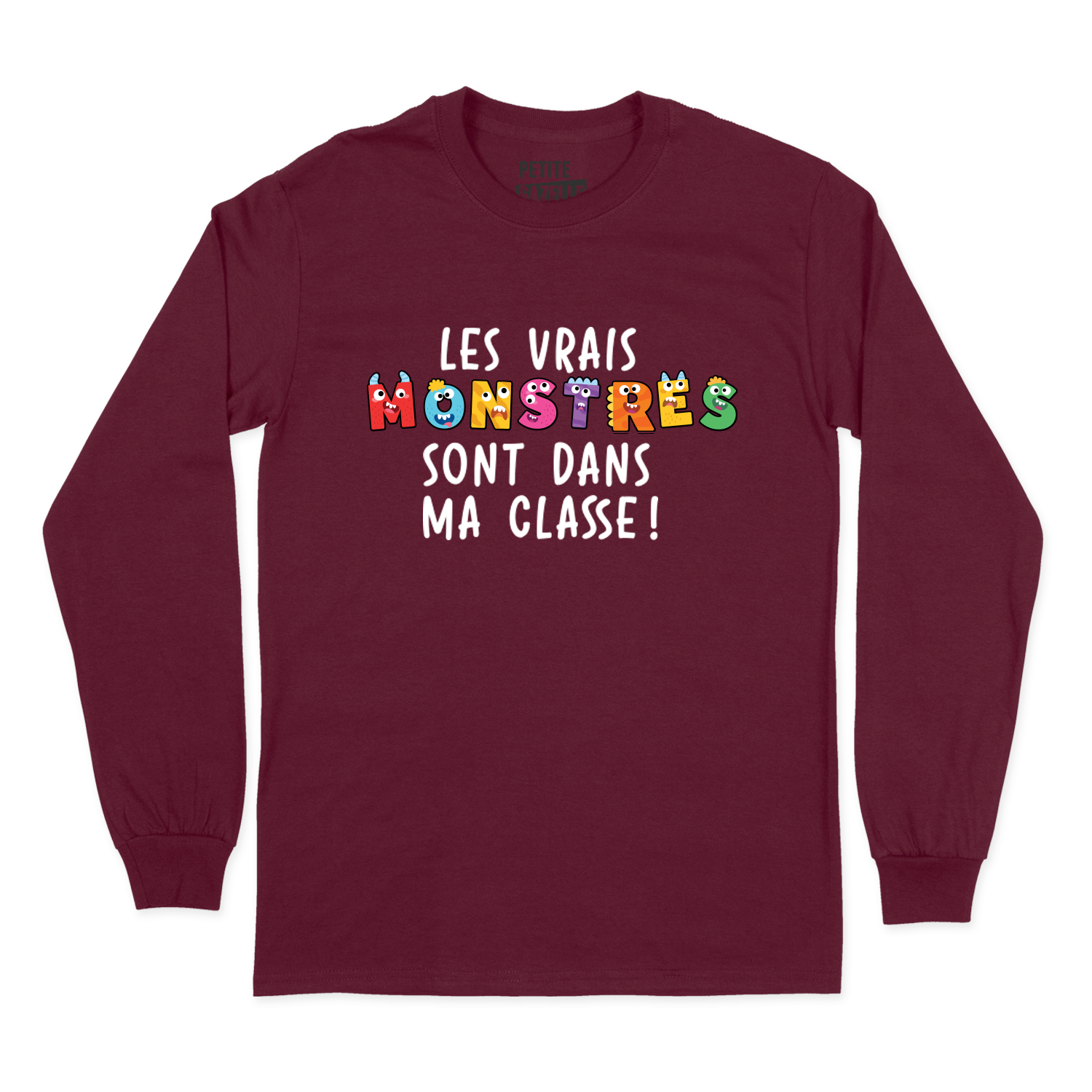 T-SHIRT À MANCHES LONGUES | Les vrais monstres sont dans ma classe