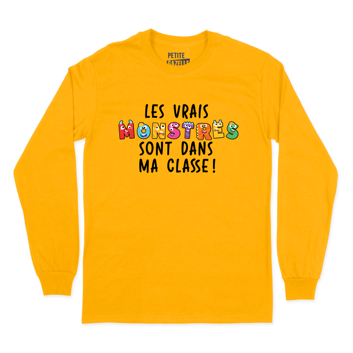 T-SHIRT À MANCHES LONGUES | Les vrais monstres sont dans ma classe