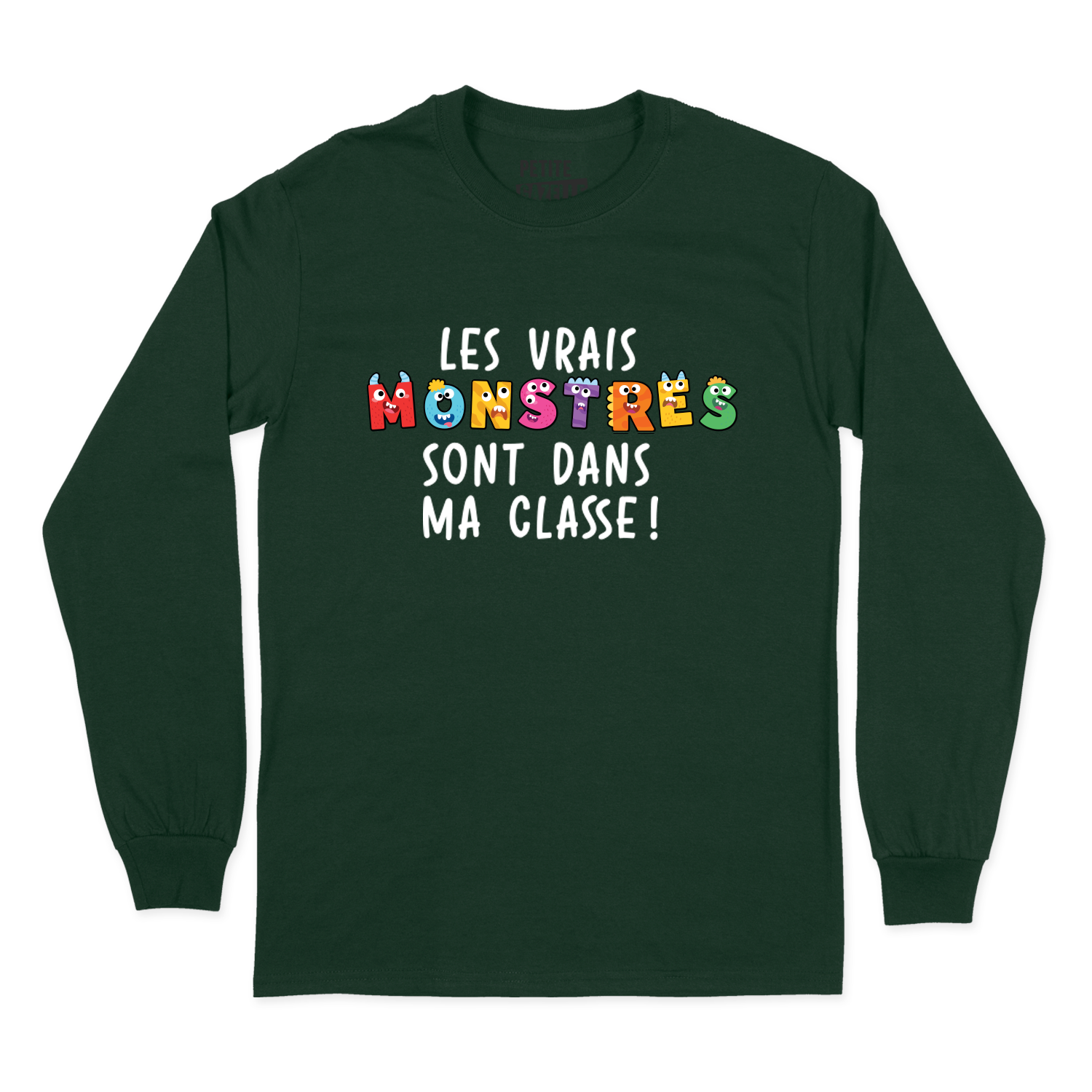 T-SHIRT À MANCHES LONGUES | Les vrais monstres sont dans ma classe