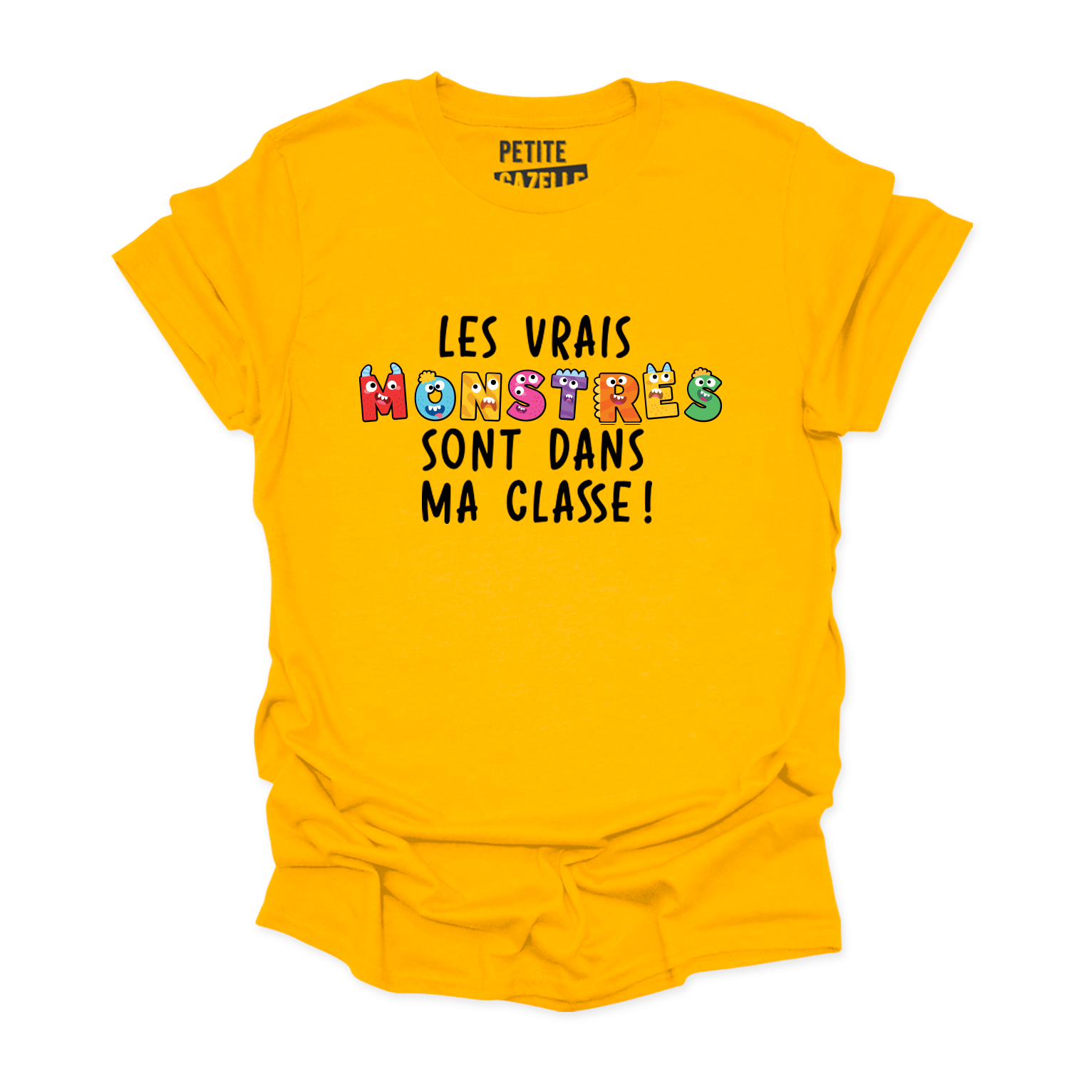 T-SHIRT COL ROND | Les vrais monstres sont dans ma classe