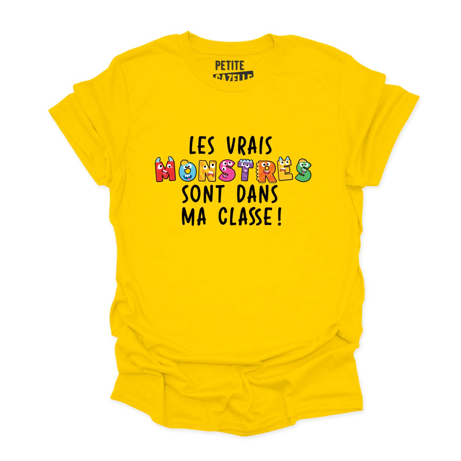 T-SHIRT COL ROND | Les vrais monstres sont dans ma classe