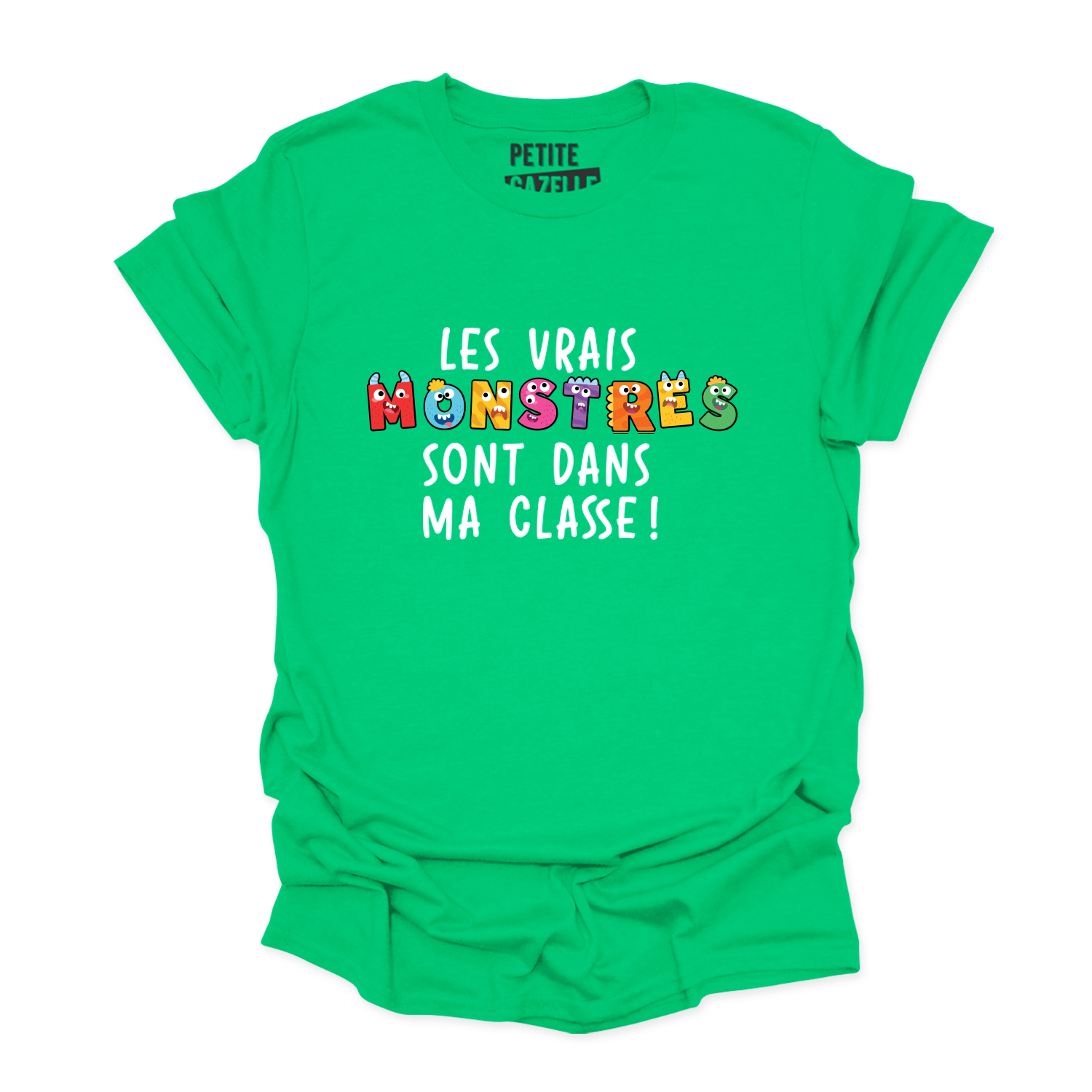 T-SHIRT COL ROND | Les vrais monstres sont dans ma classe