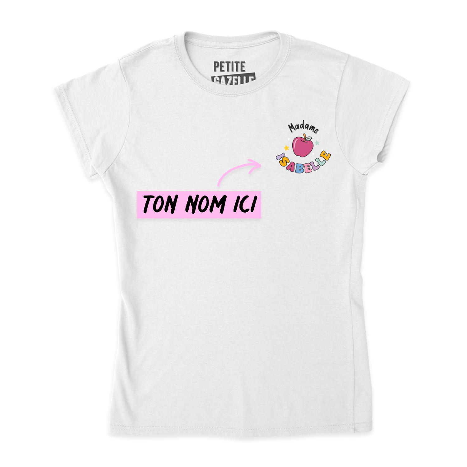 TSHIRT AJUSTÉ | Madame Pomme Pastel