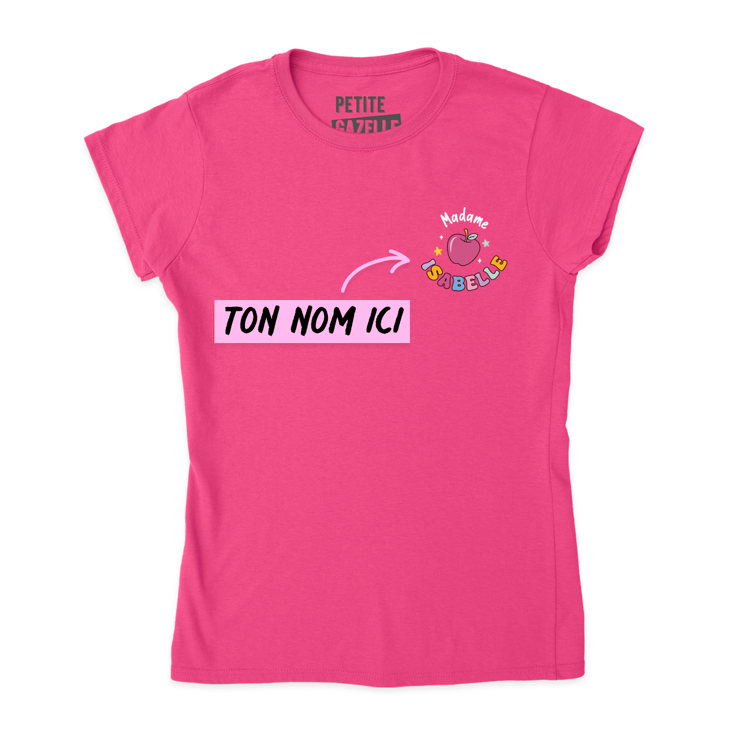 TSHIRT AJUSTÉ | Madame Pomme Pastel