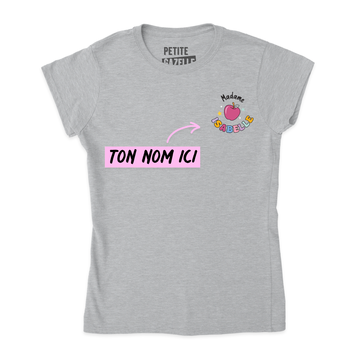 TSHIRT AJUSTÉ | Madame Pomme Pastel