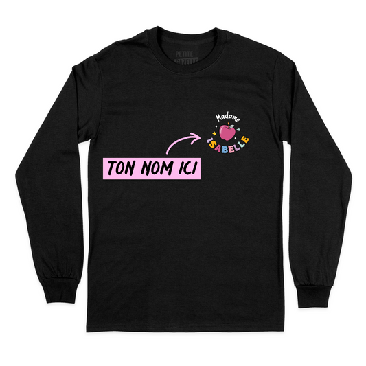 T-SHIRT À MANCHES LONGUES | Madame Pomme Pastel