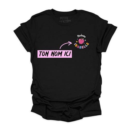 T-SHIRT COL ROND | Madame Pomme Pastel
